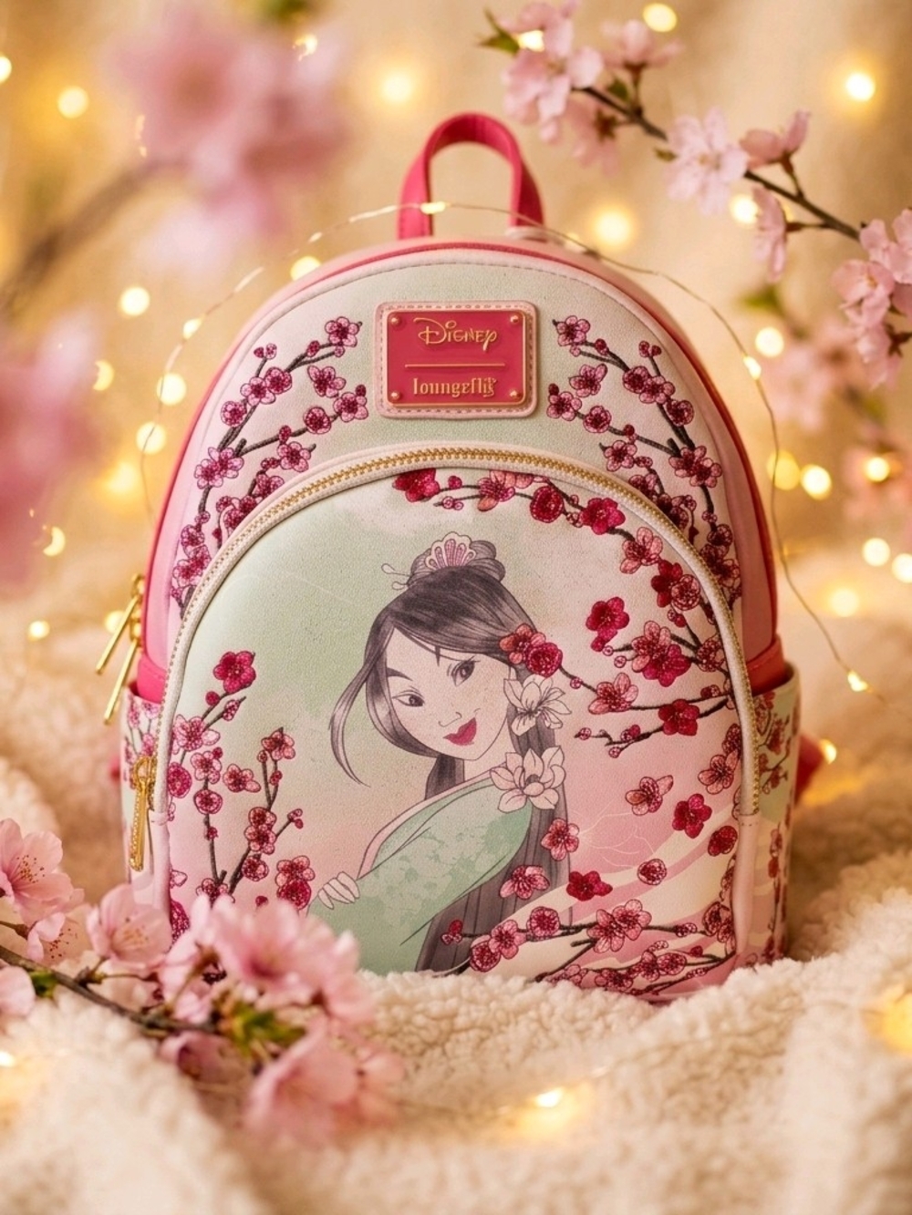Loungefly Disney's Mulan Cherry Blossom Mini Backpack